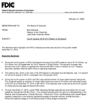 Fourth Quarter 2019 CFO Report to the Board