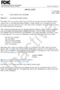 Special Alert Counterfeit Cashiers Checks