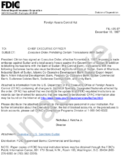 Foreign Assets Control Act Executive Order Prohibiting Certain Transactions With Sudan