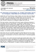 First Citizens Bank and Trust Company Inc Columbia South Carolina Assumes All of the Deposits of Atlantic Bank and Trust Charleston South Carolina
