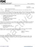 Special Alert Entities That May Be Conducting Banking Operations in the United States Without Authorization