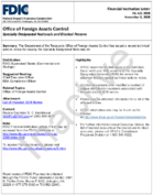 Office of Foreign Assets Control Specially Designated Nationals and Blocked Persons