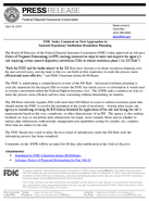 FDIC Seeks Comment on New Approaches to Insured Depository Institution Resolution Planning