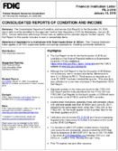 Consolidated Reports of Condition and Income