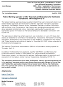 Joint ReleaseFederal Banking Agencies to Defer Appraisals and Evaluations for Real Estate Transactions Affected by COVID19