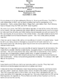 Interagency Proposal on Bifurcated System for Calculating Capital Requirements for Banks and Thrifts FDIC view