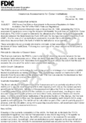 FDIC Issues Final Rule on Amendments to Assessment Regulations for Oakar Institutions Part 327 of the FDICs Rules and Regulations