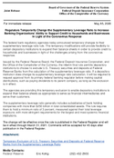 Joint ReleaseRegulators Temporarily Change the Supplementary Leverage Ratio to Increase Banking Organizations Ability to Support Credit to Households and Businesses In Light of the Coronavirus Response
