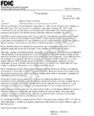 1996 Annual Report of Trust Assets for the FFIEC