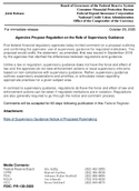 Joint ReleaseAgencies Propose Regulation on the Role of Supervisory Guidance