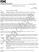 Year 2000 Questions and Answers Interagency Guidance on Common Questions About FFIEC Year 2000 Policy