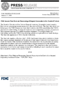 FDIC Issues Final Rule on Processing of Deposit Accounts in the Event of Failure