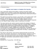 Joint Release Agencies Seek Comment on Resolution Plan Reporting
