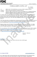 FOREIGN ASSETS CONTROL ACT Specially Designated Nationals and Blocked Persons