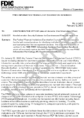 FFIEC INFORMATION TECHNOLOGY EXAMINATION HANDBOOK New Information Security Guidance for Examiners and Financial Institutions