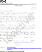 Special Alert Securities and Exchange Commission Suit Against Robert L Bentley Entrust Group and Bentley Financial Services Inc