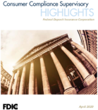 Spring 2020 FDIC Consumer Compliance Supervisory Highlights