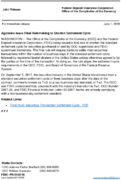 Joint ReleaseAgencies Issue Final Rulemaking to Shorten Settlement Cycle
