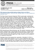 FDIC Announces Settlement With Washington Mutual Directors and Officers