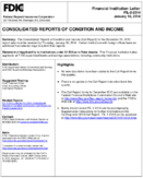 Consolidated Reports of Condition and Income