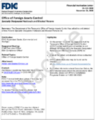 Office of Foreign Assets Control Specially Designated Nationals and Blocked Persons