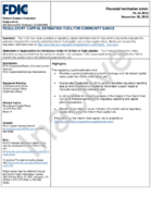 Regulatory Capital Estimation Tool for Community Banks