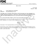 Special AlertRevoked Banking License