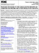 Proposed Revisions to the Consolidated Reports of Condition and Income and Other Regulatory Reports
