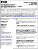 Supervisory InsightsJournal Winter 2007 Issue Now Available