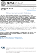 FDIC Issues List of Banks Examined for CRA Compliance