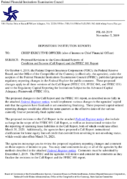 Depository Institution Reports Proposed Revisions to the Consolidated Reports of Condition and Income Call Report and the FFIEC 101 Report