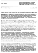 Joint ReleaseShared National Credit Review Finds Risk Remains Elevated in Leveraged Loans
