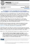 FDIC Announces Top 10 List of Online Resources for Consumers