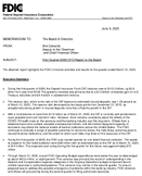 First Quarter 2020 CFO Report to the Board