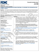 Banker Teleconference on FASB Proposal to Change the Accounting for Credit Losses