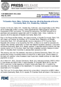 Tri Counties Bank Chico California Assumes All of the Deposits of Granite Community Bank NA Granite Bay California