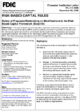 RiskBased Capital Rules Notice of Proposed Rulemaking on Modifications to the RiskBased Capital Framework Basel IA