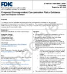 Proposed Correspondent Concentration Risks Guidance Agencies Request Comment
