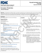 Consumer Protection Service Members