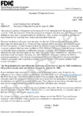 Summary of Deposits Survey for June 30 1999