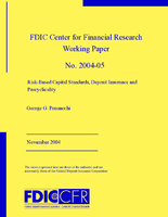 RiskBased Capital Standards Deposit Insurance and Procyclicality