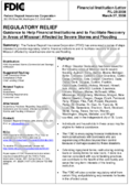 Regulatory Relief Guidance to Help Financial Institutions and to Facilitate Recovery In Areas of Missouri Affected by Severe Storms and Flooding