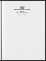 Adapting the FDIC to Changing Circumstances