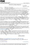 REPORTING REQUIREMENTS Annual Report on Indebtedness of Executive Officers and Principal Shareholders to Correspondent Banks FFIEC 004