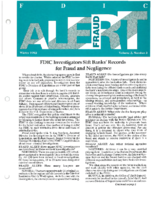 FDIC Fraud Alert Volume 2 Number 3 Winter 1993