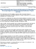 Agencies Expand Scope of Community Reinvestment Act Regulations to Encourage Support for HUD Neighborhood Stabilization Program Activities