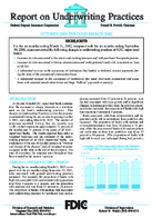 Report on Underwriting Practices  October 2001 to March 2002