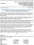 Joint ReleaseAgencies Release Guidance and Proposed Revisions to Interagency Questions and Answers Regarding Flood Insurance