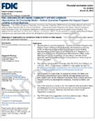 Opportunities for Community Banks  Federal Guarantee Programs that Support Export Lending to Small Business