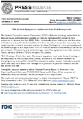 FDIC to Host Symposium on Interest Rate Risk Management